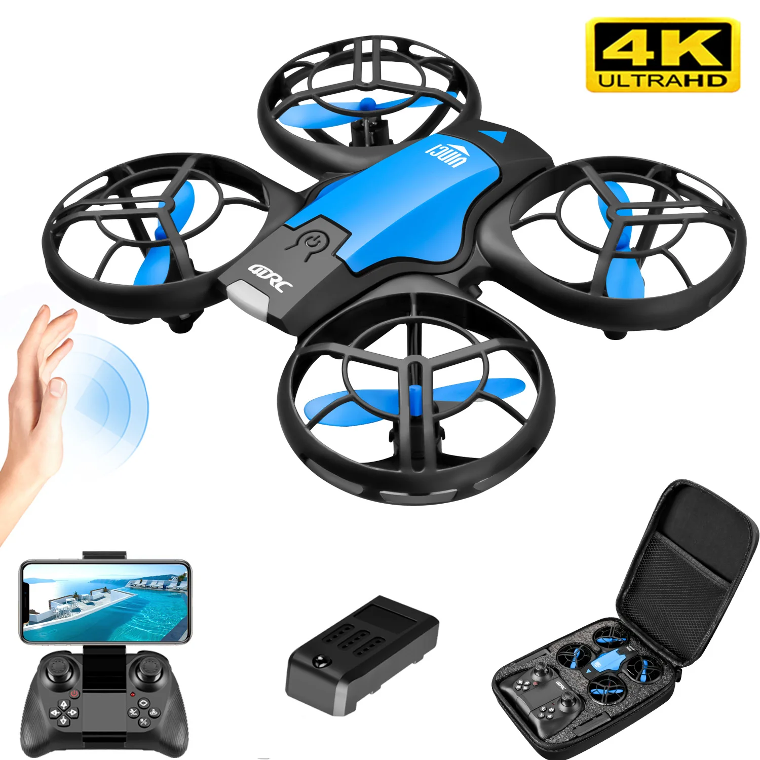 โดรน V8 รุ่นใหม่ขนาดเล็ก 4K ระ - Drone Kit Professional บทวิจารณ์และราคา